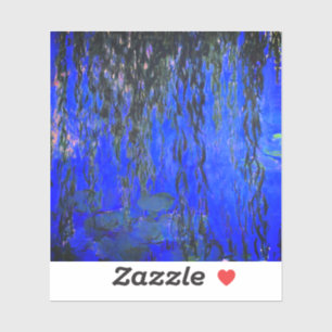 Monet Water Lilies and Weeping Willow Branches