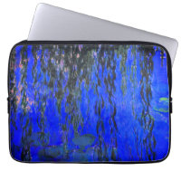 Monet Water Lilies and Weeping Willow Branches