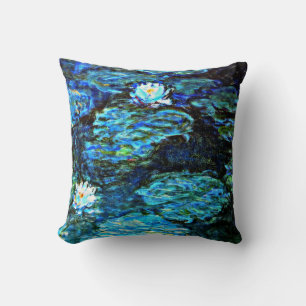 Monet - Water Lilies (blue) Cushion
