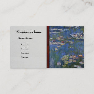 Monet- Water Lilies Business Card