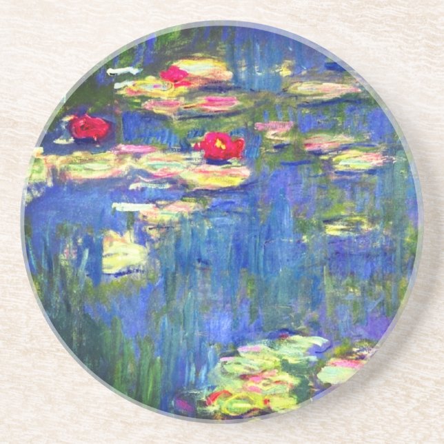 Monet Water Lilies  Coaster (Front)