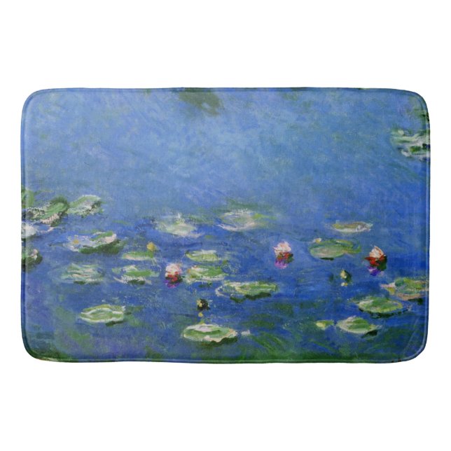 Monet Water Lilies Fine Art (1906) Bath Mat (Front)