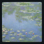 Monet Water Lilies Fine Art (1906) Stone Coaster<br><div class="desc">Water Lilies, Claude Monet, 1906. Oil on canvas, 89.9 x 94.1 cm. Art Institute of Chicago. Water Lilies (or Nymphéas) is a series of approximately 250 oil paintings by French Impressionist Claude Monet (1840–1926). The paintings depict Monet's flower garden at Giverny and were the main focus of Monet's artistic production...</div>