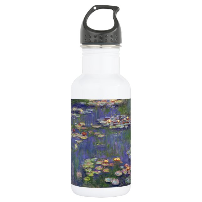 Monet Water Lilies Masterpiece Painting 532 Ml Water Bottle (Front)