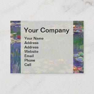 Monet Water Lilies Masterpiece Painting Business Card