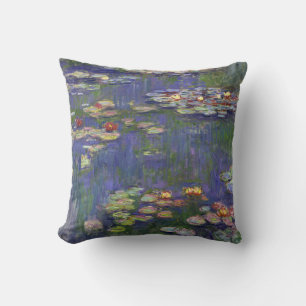 Monet Water Lilies Masterpiece Painting Cushion