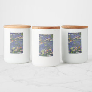 Monet Water Lilies Masterpiece Painting Food Label
