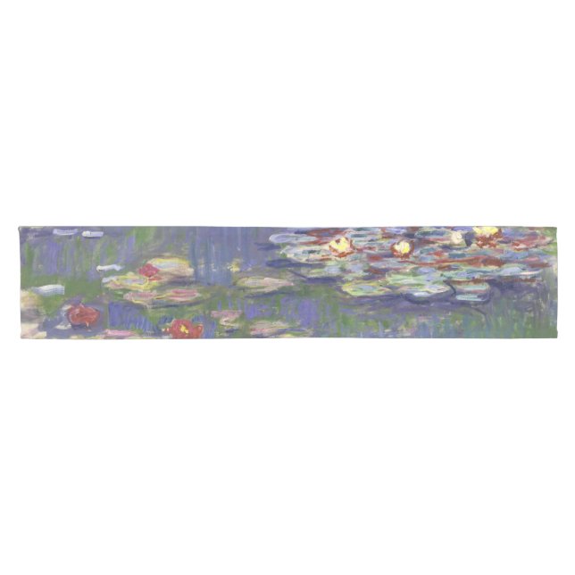 Monet Water Lilies Masterpiece Painting Short Table Runner (Horizontal)