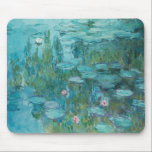 MONET Water Lilies Mouse Pad<br><div class="desc">"claude monet",  nympheas,  "water lilies",  flowers,  "canvas painting",  impressionism,  "art artist",  "france french",  painter</div>