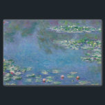 Monet Water Lilies Painting Tissue Paper<br><div class="desc">Oscar-Claude Monet (14 November 1840 – 5 December 1926) was a French painter and founder of the French Impressionist style of painting.  The term "Impressionism" is derived from the title of one of his paintings.   This painting is Water Lilies.</div>