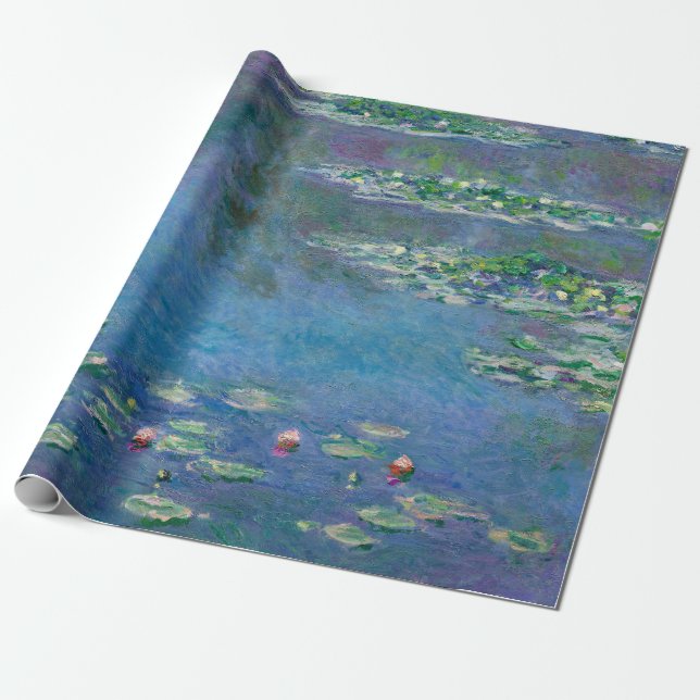 Monet Water Lilies Painting Wrapping Paper (Unrolled)