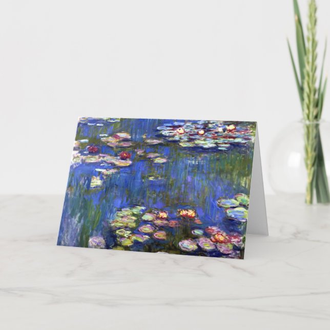 Monet Water Lilies Pond Card (Front)