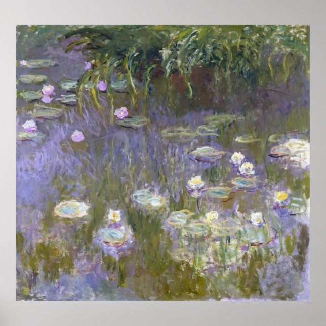 Monet, Water Lilies Poster (Front)