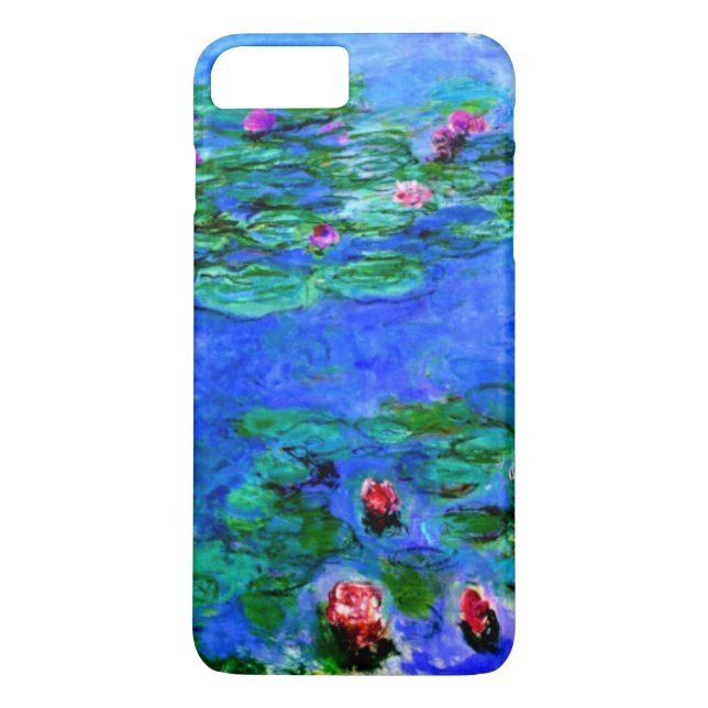Monet - Water Lilies (red) Case-Mate iPhone Case (Back)