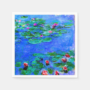 Monet - Water Lilies, Red Napkin