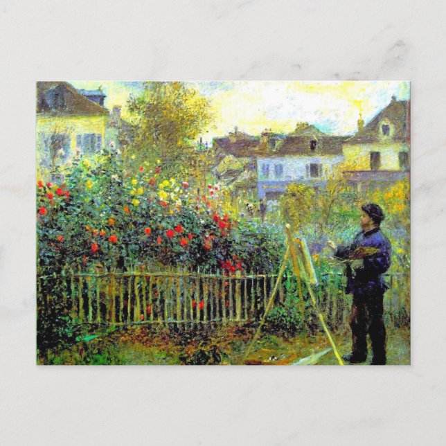 Monet - Water Lilies (turquoise), 1915 Postcard (Front)