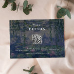 Monet Water Lilies Wedding Enclosure Card<br><div class="desc">Create your own personalised wedding enclosure cards featuring Claude Monet Water Lilies painting.</div>