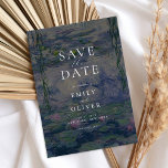 Monet Water Lilies Wedding Save The Date<br><div class="desc">Elegant modern wedding save the date card featuring Claude Monet Water Lilies painting</div>