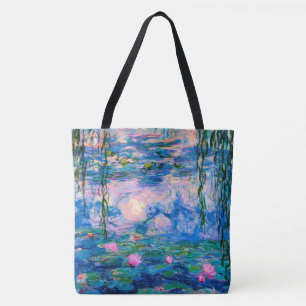 Monet Water Lilies with Pond Reflections Tote Bag