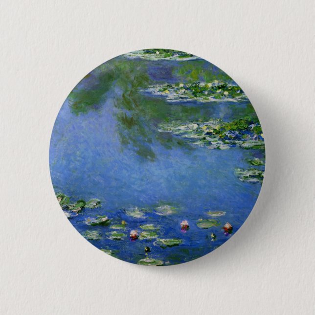 Monet Water Lillies 6 Cm Round Badge (Front)