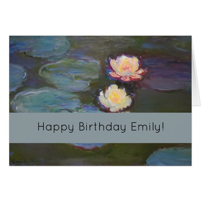 Monet Water Lily Lilies Pond Waterlilies Painting (Front Horizontal)