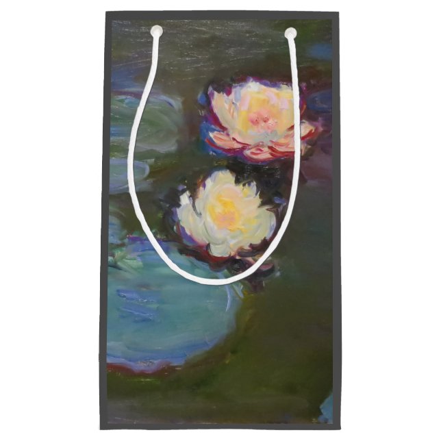 Monet Water Lily Lilies Pond Waterlilies Painting Small Gift Bag (Front)