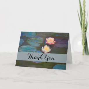 Monet Water Lily Lilies Pond Waterlilies Painting Thank You Card