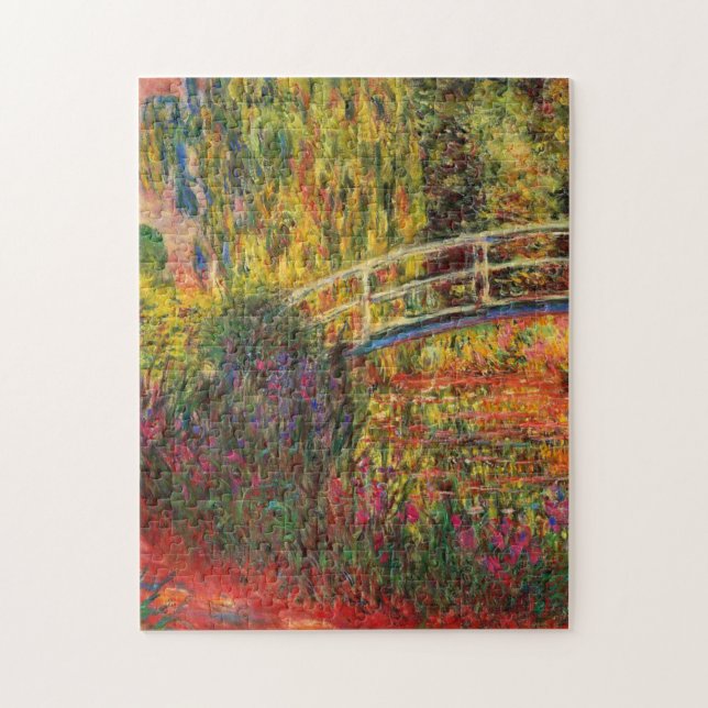 Monet Water Lily Pond and Water Irises Jigsaw Puzzle (Vertical)
