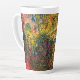 Monet Water Lily Pond and Water Irises Latte Mug