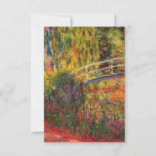 Monet Water Lily Pond and Water Irises RSVP Card