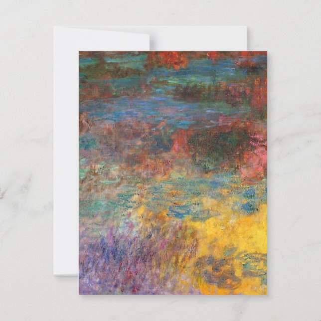 Monet Water Lily Pond Evening Invitations (Front)