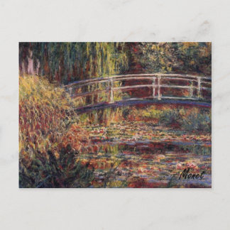 MONET Water Lily Pond Post card Symphony in Rose