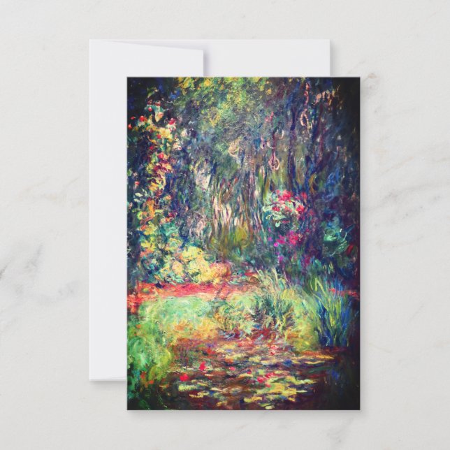 Monet Water Lily Pond RSVP Card (Front)