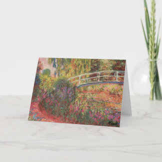 MONET Water Lily Pond Water Irises Greeting Card