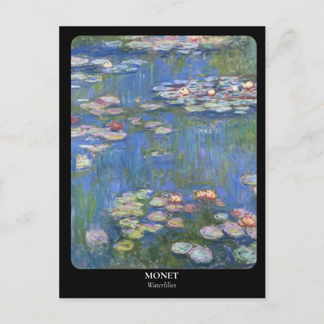 MONET / Waterlilies Postcard (Front)