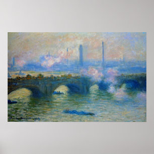 Monet: Waterloo Bridge in London by Claude Monet Poster