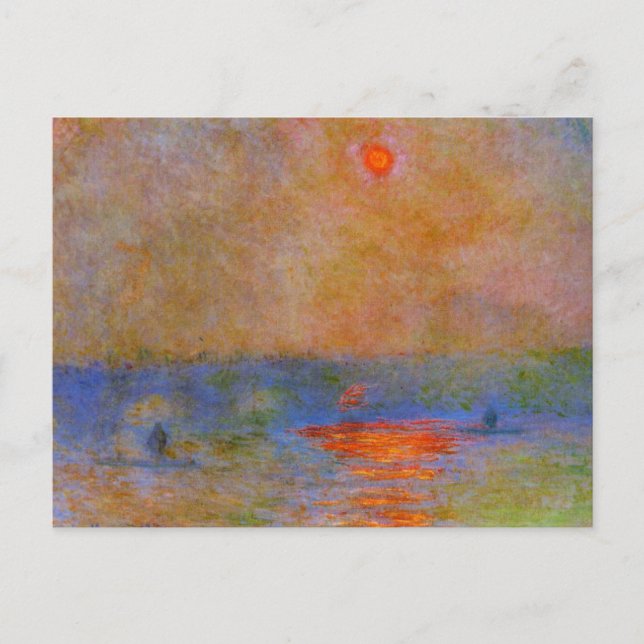 Monet, Waterloo Bridge, Sunlight in the Fog Postcard (Front)