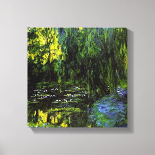 MONET WEEPING WILLOWS  Stretched Canvas Print