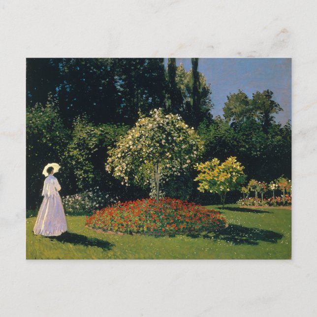 Monet - Woman in Garden Postcard (Front)