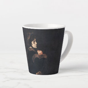 Monet Woman in Green Dress Latte Mug