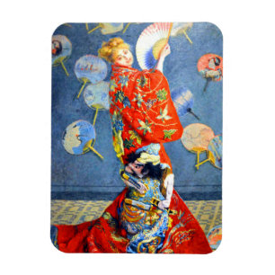 Monet Woman in Japanese Costume Magnet