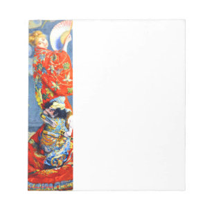 Monet Woman in Japanese Costume Updated Notepad