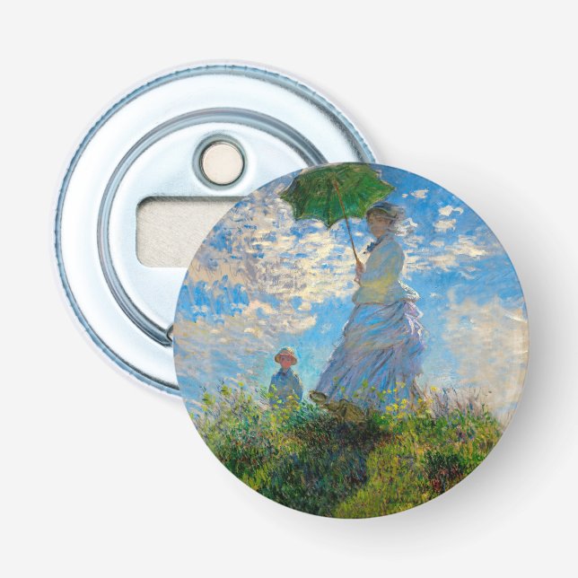 Monet Woman Parasol Impressionism Bottle Opener (Front)