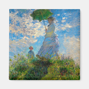 Monet Woman Parasol Impressionism Magnet