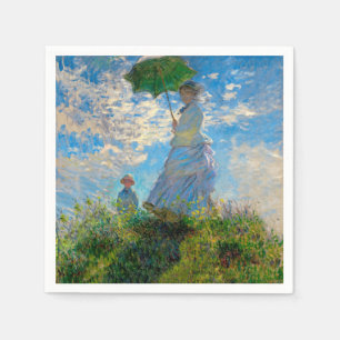Monet Woman Parasol Impressionism Napkin