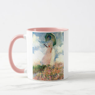 Monet Woman with a Parasol Facing Left Mug