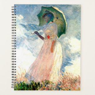Monet Woman with a Parasol Facing Left Planner