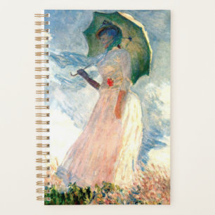 Monet Woman with a Parasol Facing Left Planner