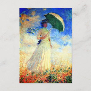 Monet Woman with a Parasol Facing Right Enclosure Card