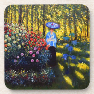 Monet Woman with a Parasol in Garden Coaster